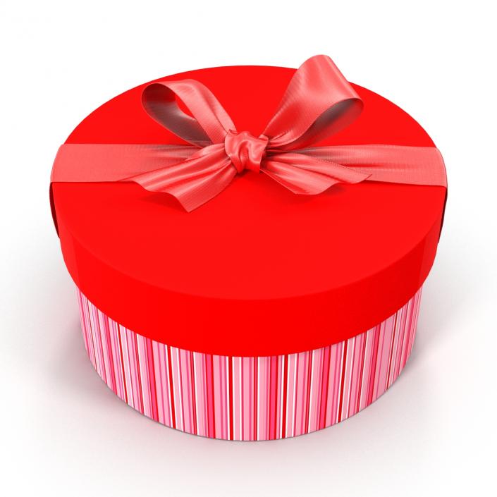 3D Giftbox 5 Red model