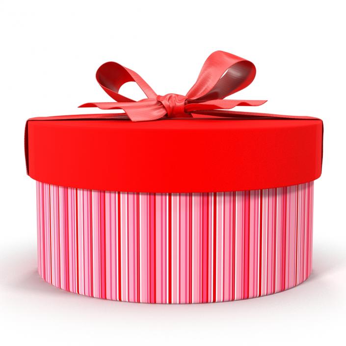 3D Giftbox 5 Red model