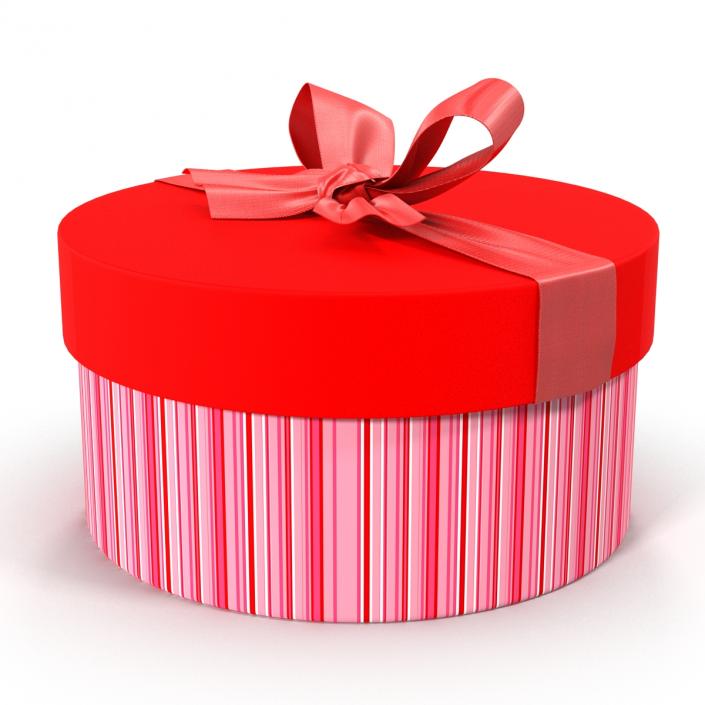 3D Giftbox 5 Red model