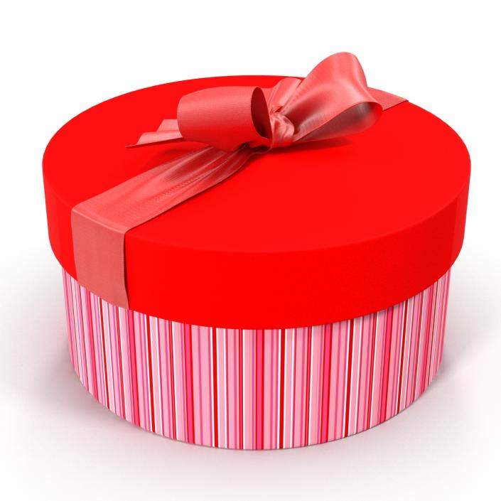 3D Giftbox 5 Red model