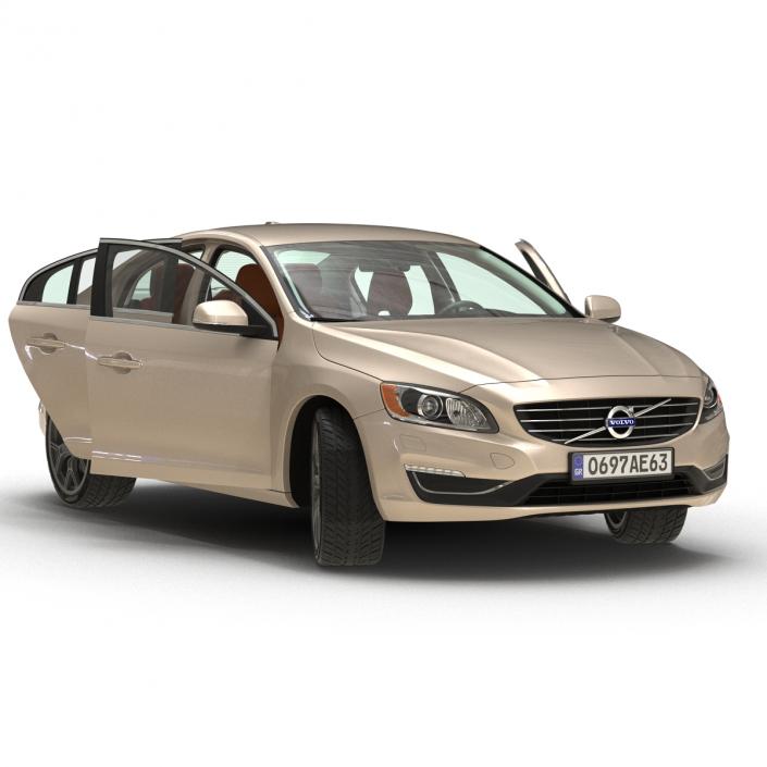 3D Volvo S60 2016 Rigged