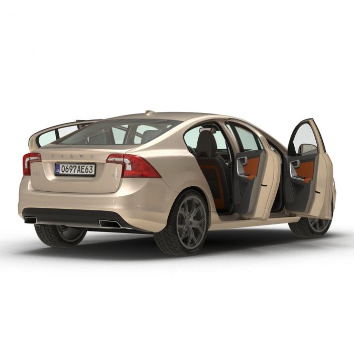 3D Volvo S60 2016 Rigged