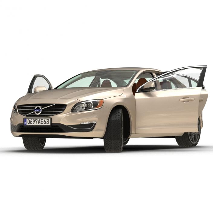 3D Volvo S60 2016 Rigged