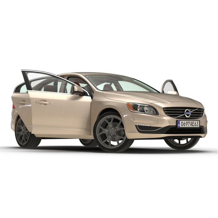 3D Volvo S60 2016 Rigged