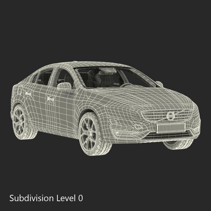 3D Volvo S60 2016 Rigged