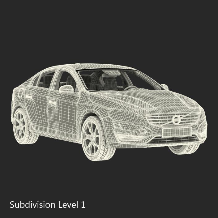 3D Volvo S60 2016 Rigged