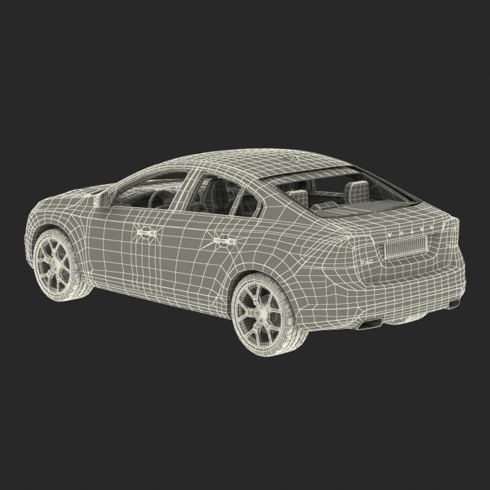 3D Volvo S60 2016 Rigged