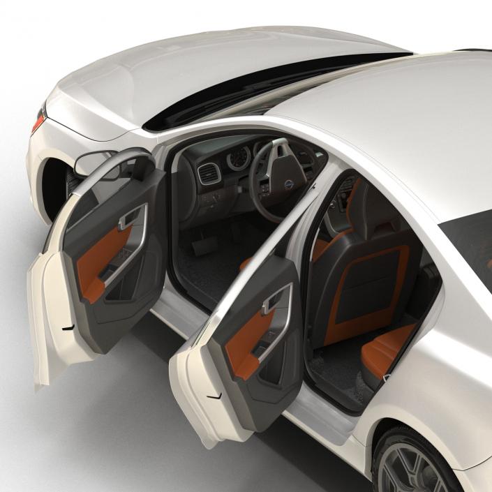 3D model Volvo S60 2016 Simple Interior