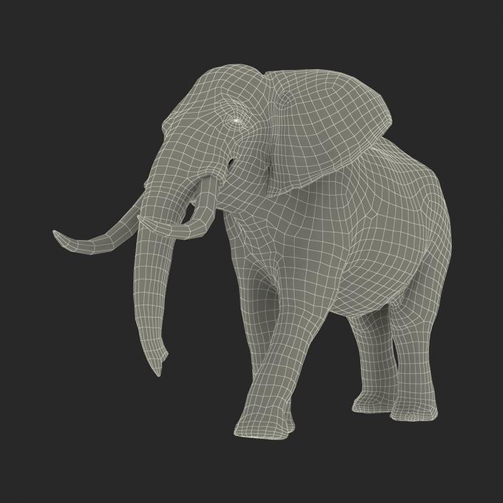 3D Elephant Walking Pose