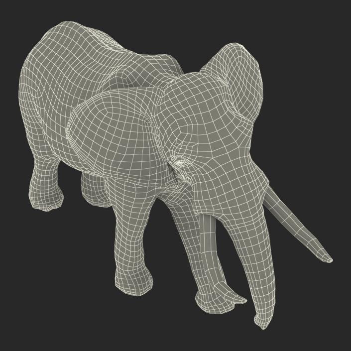 3D Elephant Walking Pose