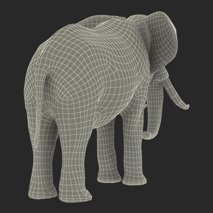 3D model Elephant Rigged