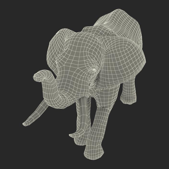 3D model Elephant Rigged