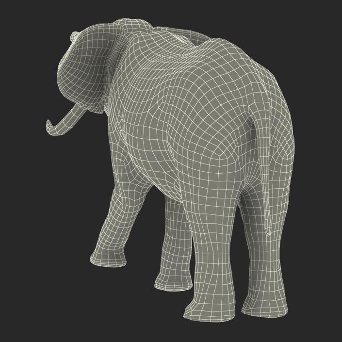 3D model Elephant Rigged