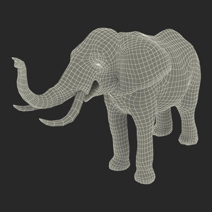 3D model Elephant Rigged