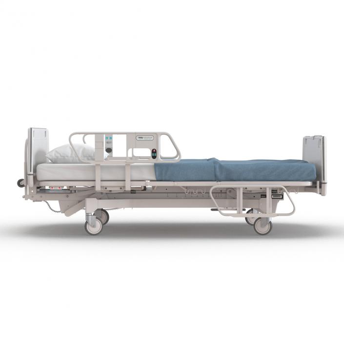 Hospital Bed Rigged 3D model