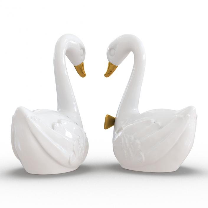 3D model Swans Wedding Cake Topper