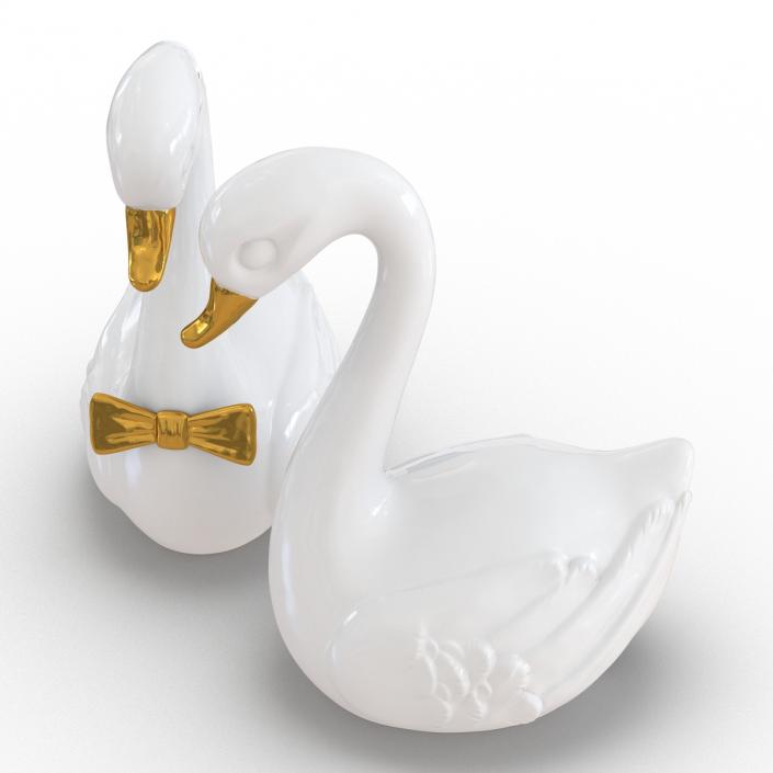 3D model Swans Wedding Cake Topper