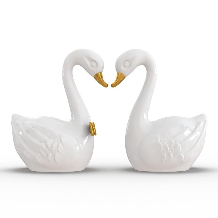 3D model Swans Wedding Cake Topper