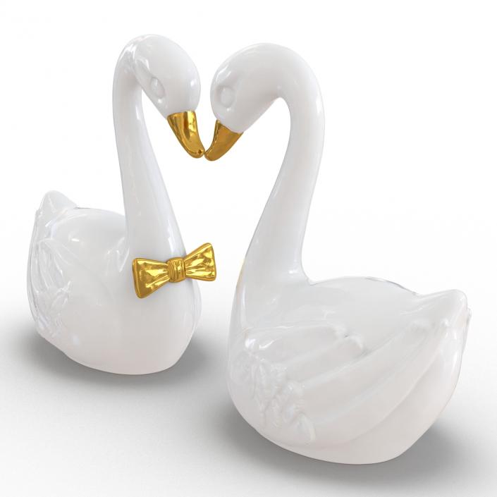 3D model Swans Wedding Cake Topper