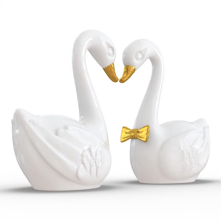 3D model Swans Wedding Cake Topper