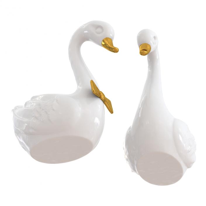 3D model Swans Wedding Cake Topper