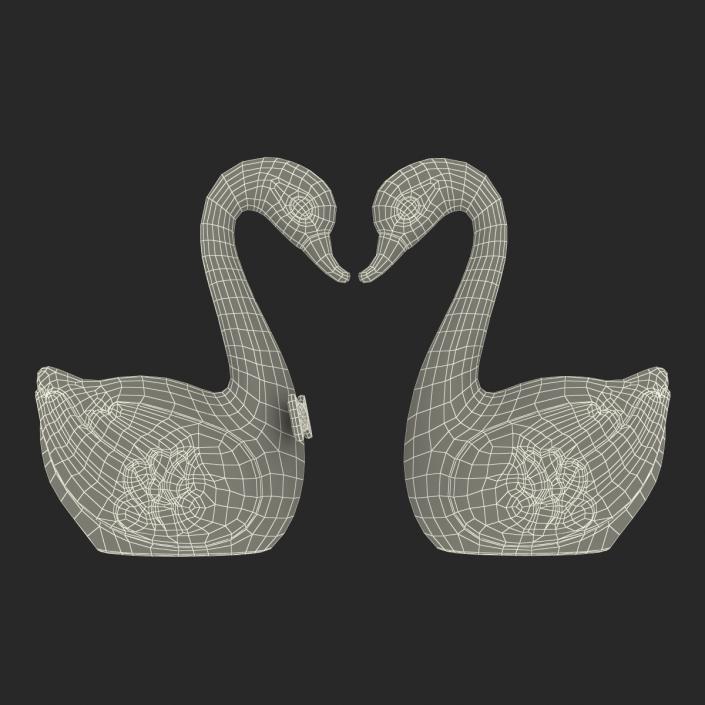 3D model Swans Wedding Cake Topper