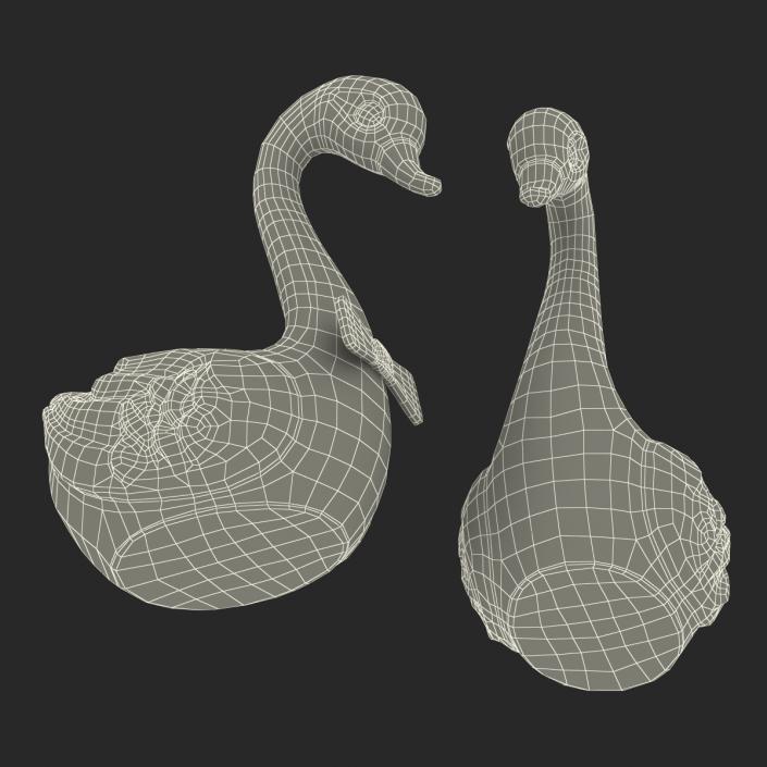 3D model Swans Wedding Cake Topper