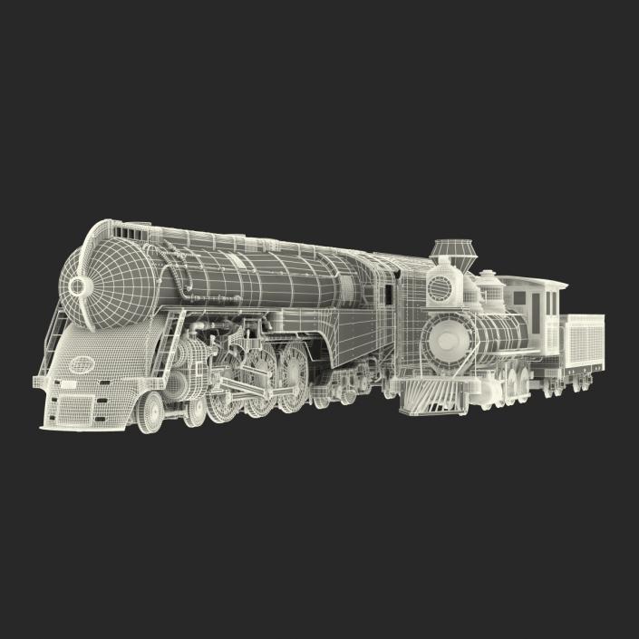 3D Steam Trains Collection model