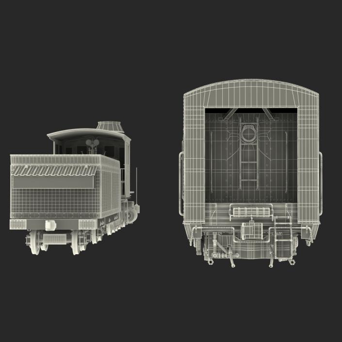 3D Steam Trains Collection model