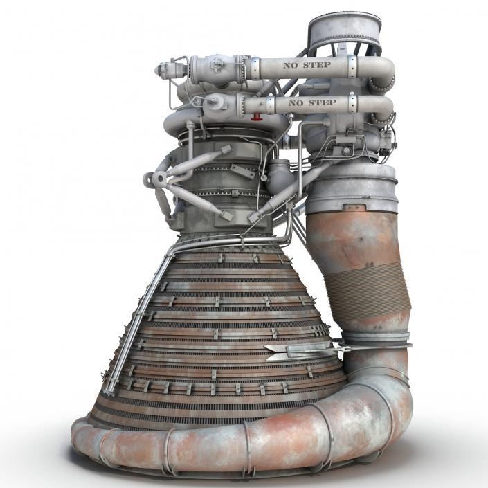 F-1 Rocket Engine 2 3D model