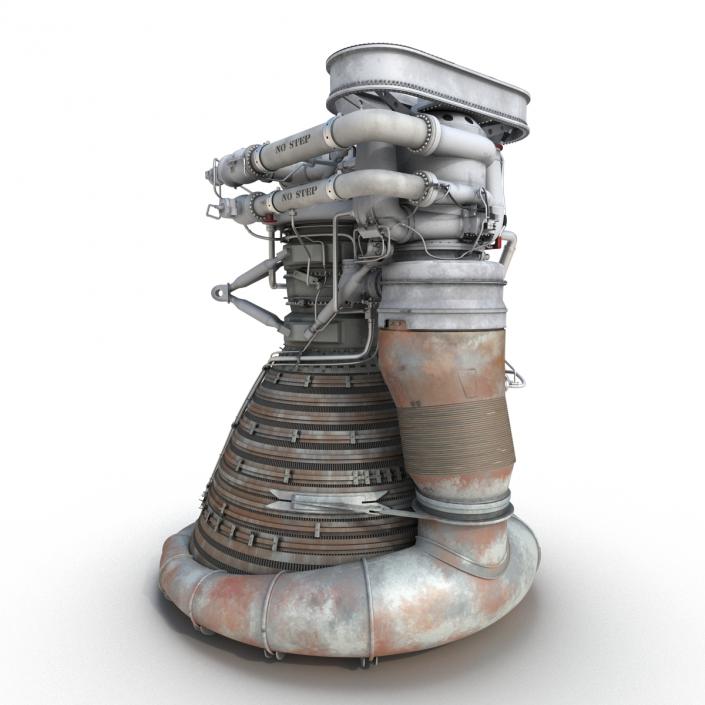 F-1 Rocket Engine 2 3D model