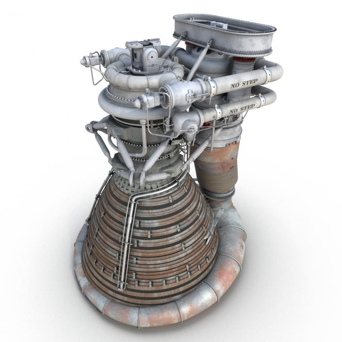 F-1 Rocket Engine 2 3D model