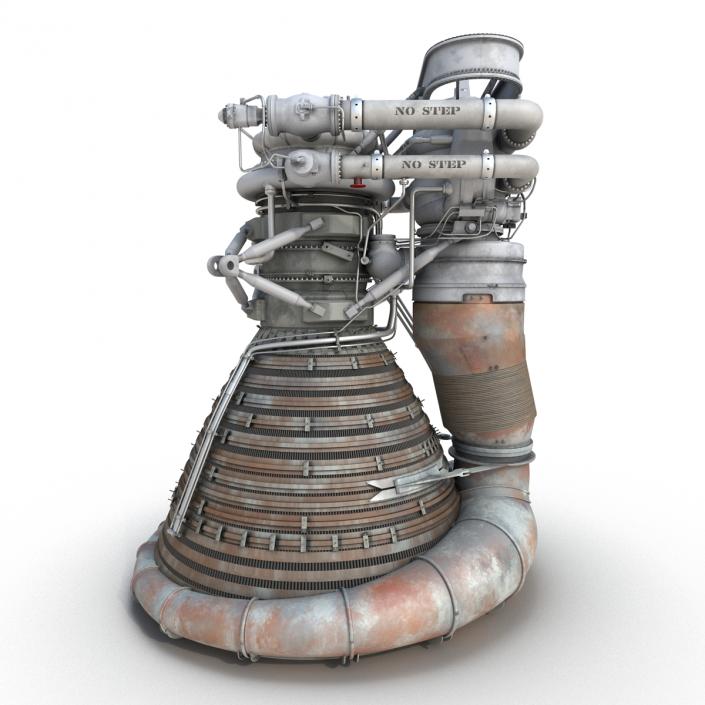 F-1 Rocket Engine 2 3D model