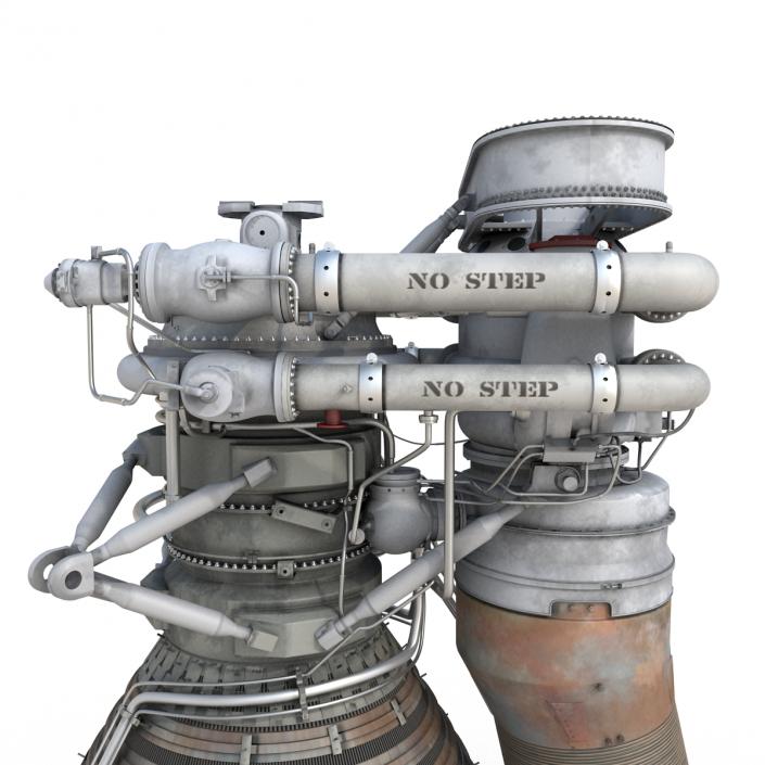 F-1 Rocket Engine 2 3D model