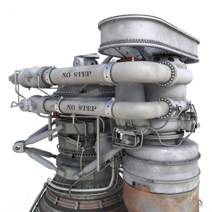 F-1 Rocket Engine 2 3D model