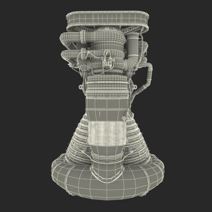 F-1 Rocket Engine 2 3D model