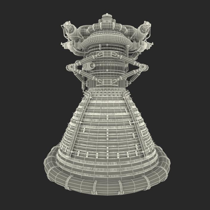 F-1 Rocket Engine 2 3D model