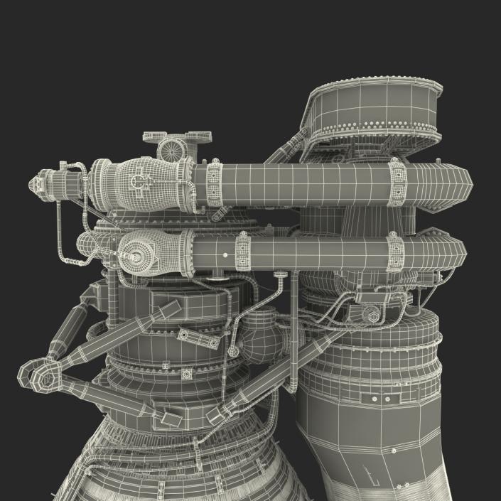 F-1 Rocket Engine 2 3D model