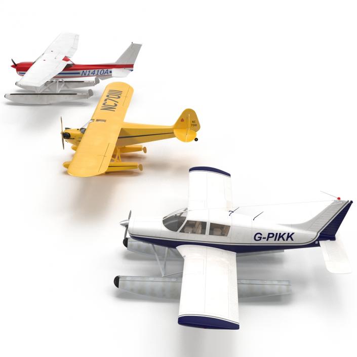 3D model Seaplanes Collection