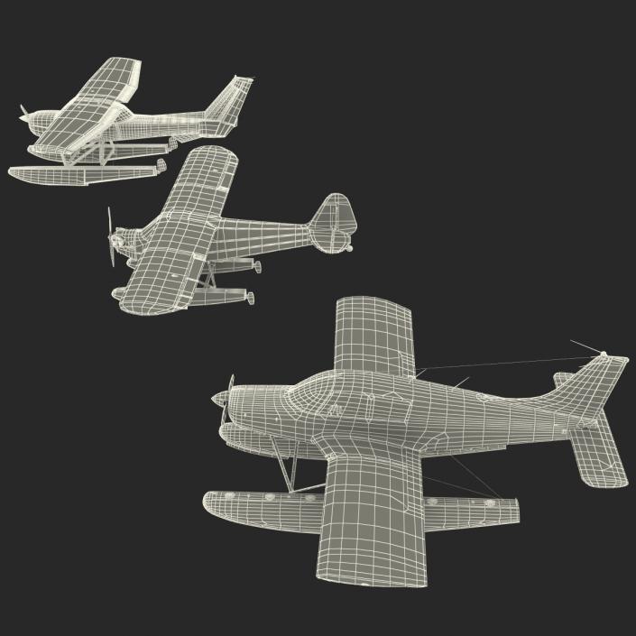 3D model Seaplanes Collection