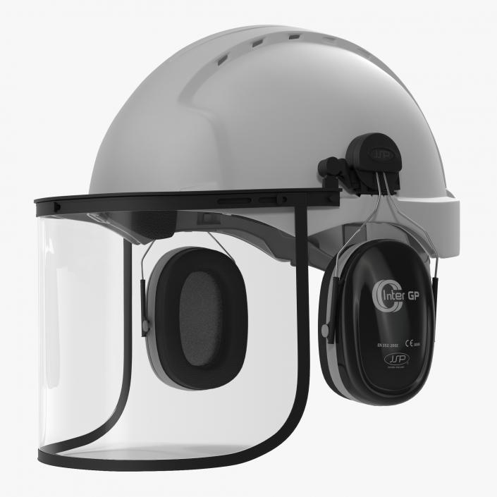 3D Safety Helmet 2 White