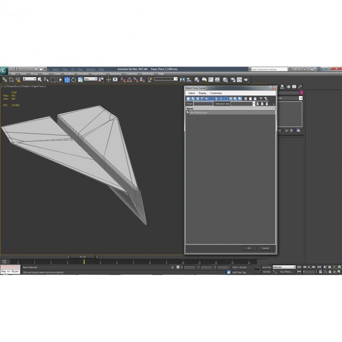 3D Paper Plane 3 model