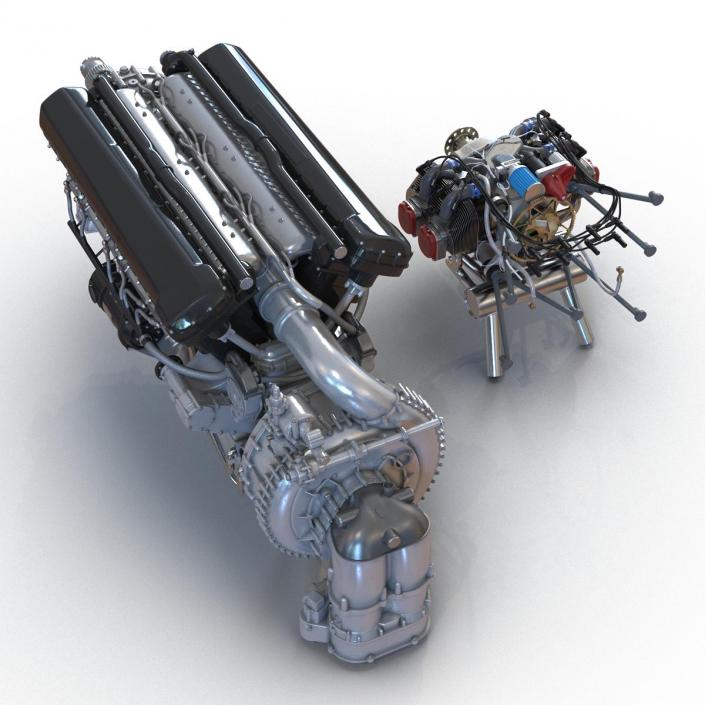 Piston Aircraft Engines Collection 3D model