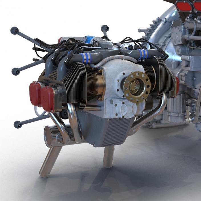 Piston Aircraft Engines Collection 3D model