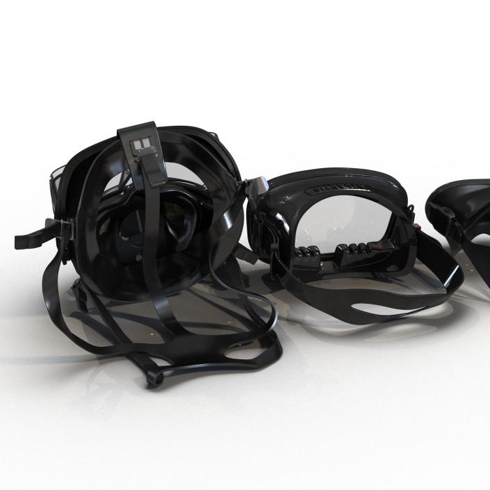 Scuba Masks Collection 3 3D model