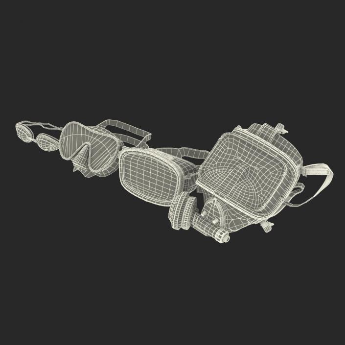 Scuba Masks Collection 3 3D model