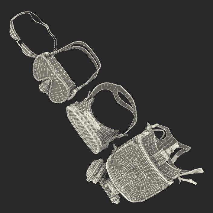 Scuba Masks Collection 3 3D model