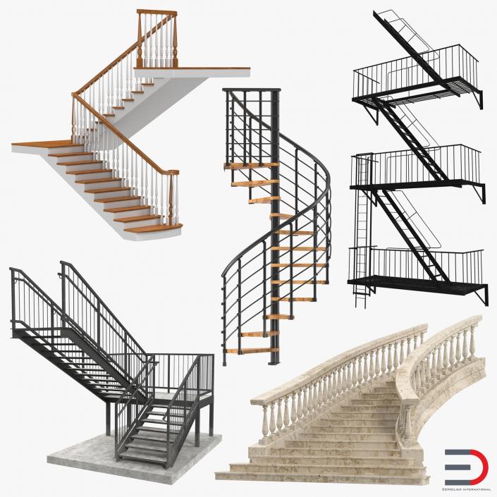 Stairs Collection 2 3D model