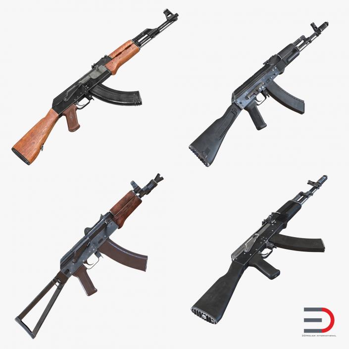 Assault Rifle AK Collection 3D