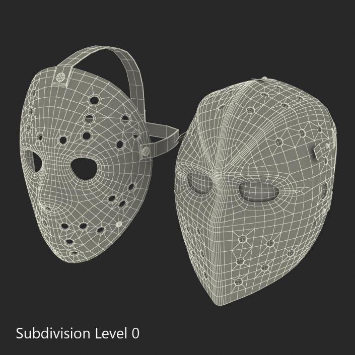 3D Hockey Masks Collection model